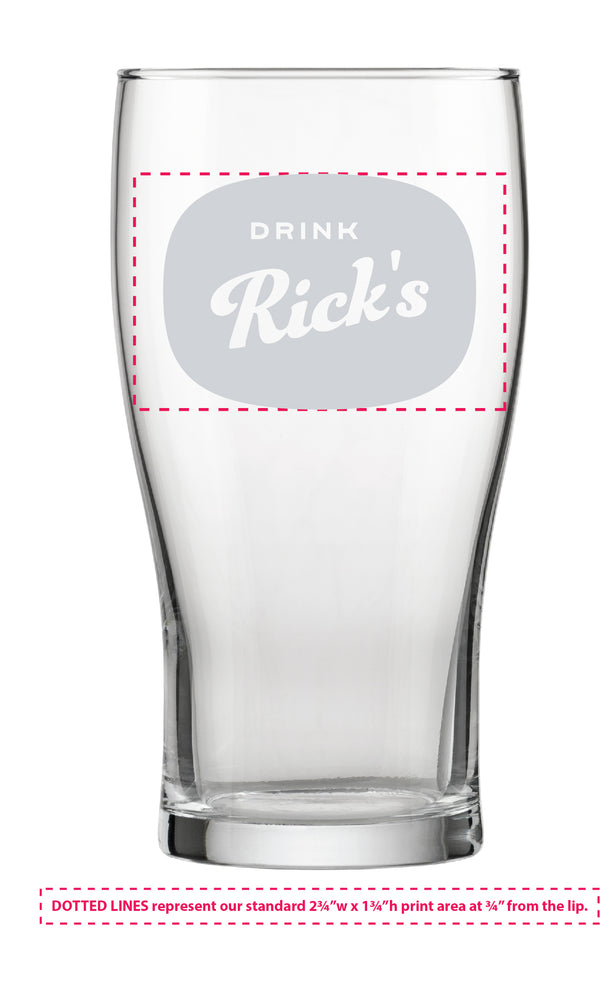 Drink Rick's Pint Glass