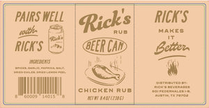 Rick's Rub's - Beer Can Chicken